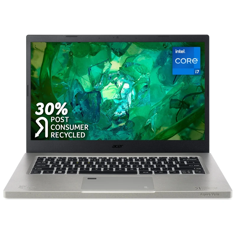 acer Aspire Vero AV14-52P Laptop Bundle - Intel Core i7-1355U, 16GB, 1TB SSD, Integrated Graphics, 14" Full HD, Windows 11, Iron