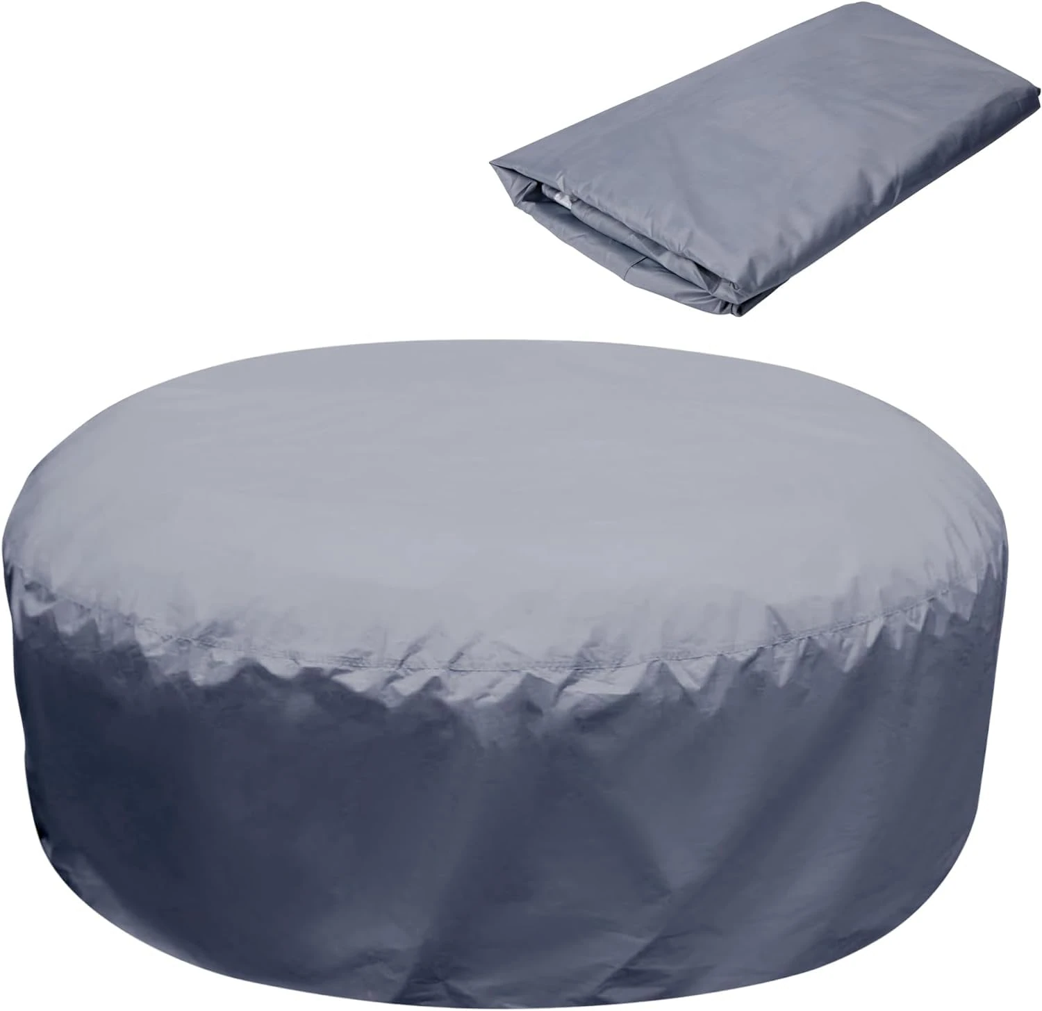 190×70CM Round Hot Tub Cover - 4 Persons Hot Tub Cover - Full Coverage Hot Tub Covers Replacement -UV Resistant, Portable Overall Spa Safety Protector for Outdoor Hot Tubs