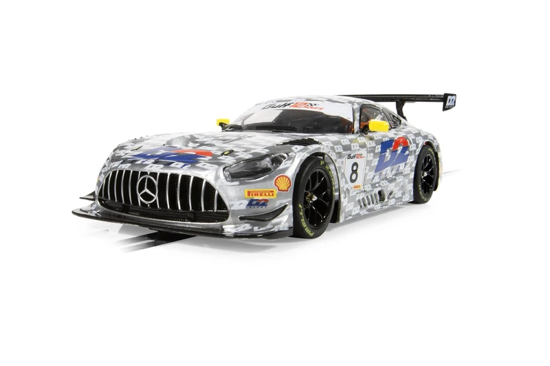 Scalextric C4496 Mercedes AMG GT3 - RAM Racing - D2, Slot Cars - World Sport Champ/Endurance, Silver