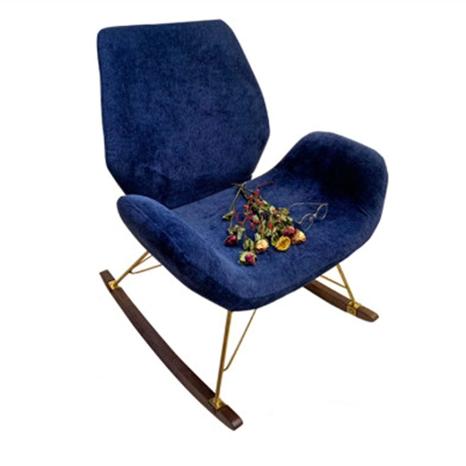 lounge chair,Rocking Chair Modern Balcony Lazy Rocking Chair Deck Chair Home Nordic Adult Armchair Wood Leisure Rocking Chair Sofa Sun Lounger Rocking Chair