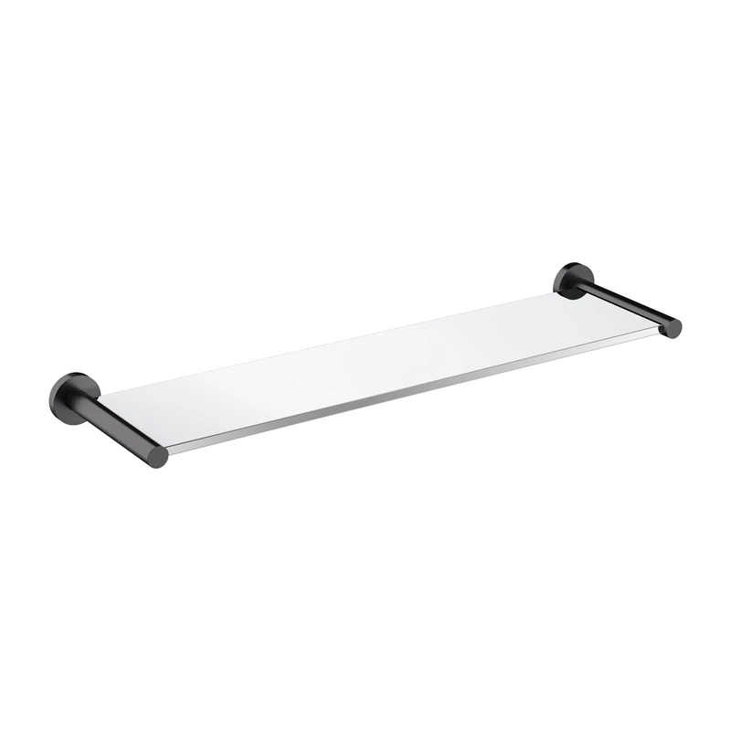 Omnires Bathroom Shelf Made of Glass Modern Project - Anthracite - MP60930AT
