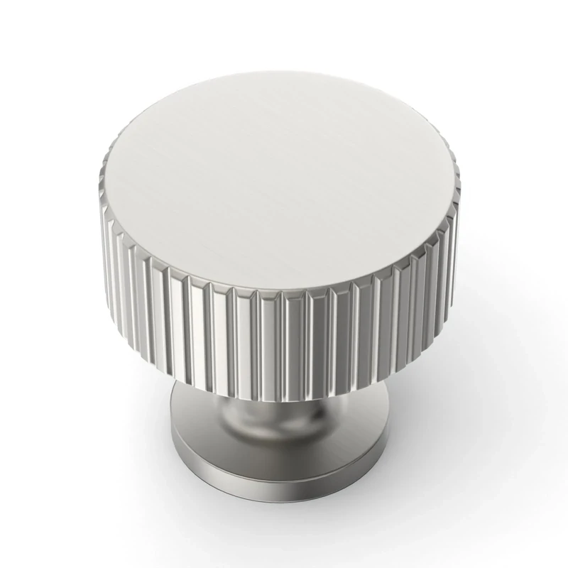 Amerdeco 10 Pack Brushed Satin Nickel Kitchen Cabinet Knobs for Dresser Drawers - Zinc Hardware AM020 - Image 1