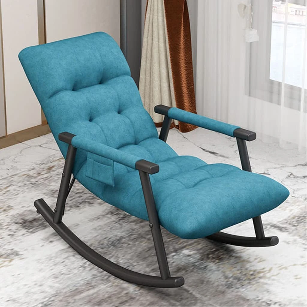 lounge chair,Rocking Chair Nordic Home Single Lounger Leisure Lounger Living Room Deck Chair Bedroom Balcony Rocking Chair Sofa Lazy Chair