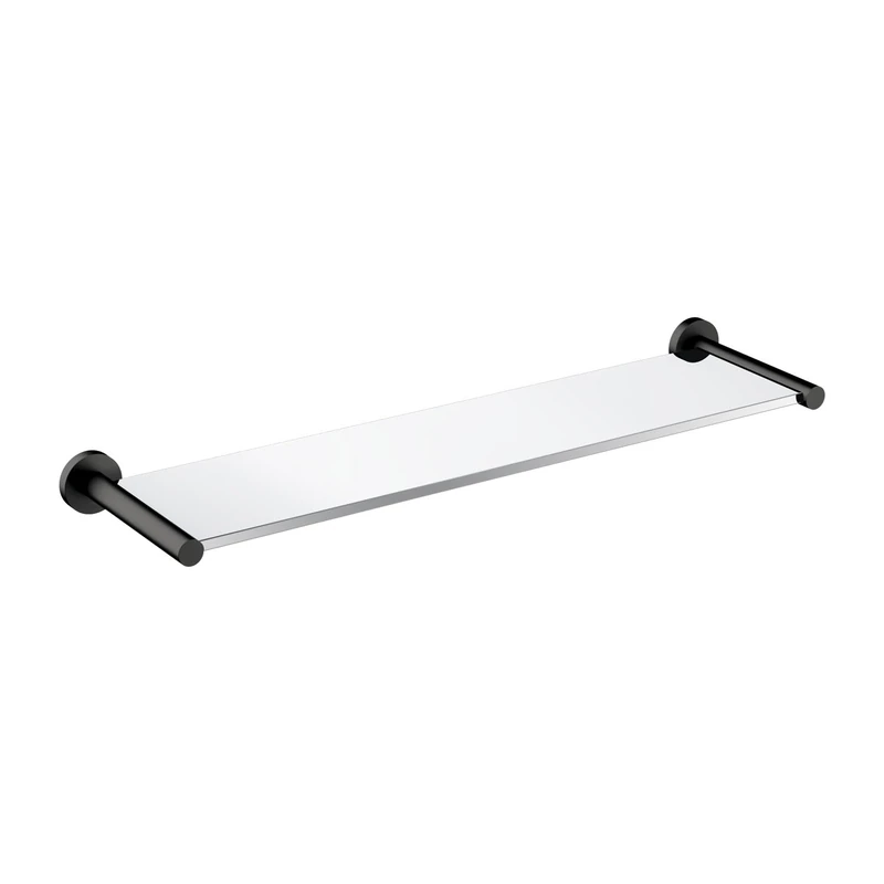 Omnires Bathroom Shelf Made of Glass Modern Project - Graphite - MP60930GR
