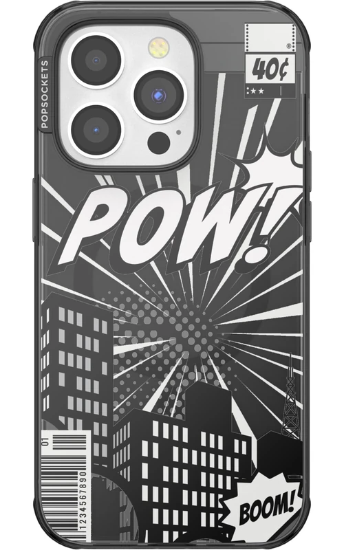 PopSockets iPhone 14 Pro Max Case with Phone Grip and Slide Compatible with MagSafe, Phone Case for iPhone 14 Pro Max, Wireless Charging Compatible, Spiderman - Comic Book