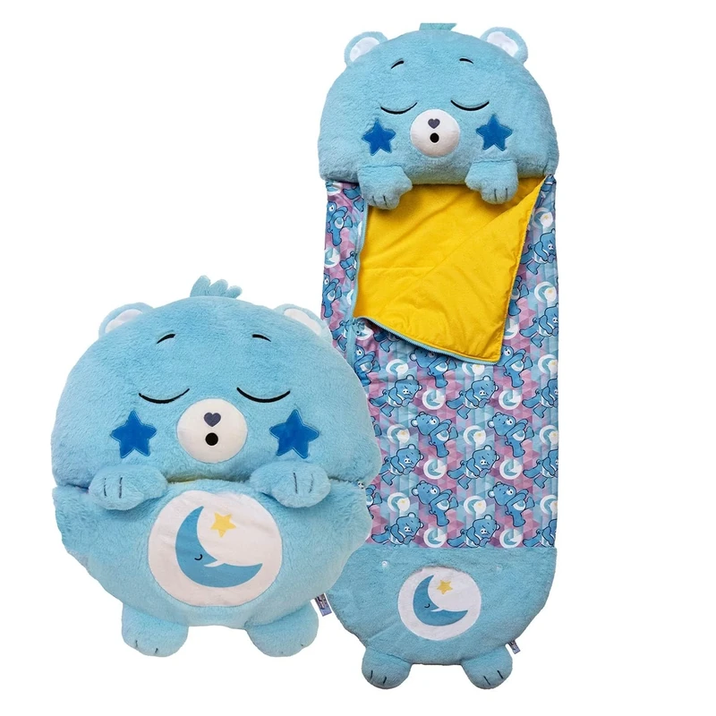 Happy Nappers Care Bears - Bedtime Bear (Medium) - Plush, Cuddly Sleeping Bag for Children - Soft & Huggable Material - A Wonderful Gift Idea for Girls & Boys