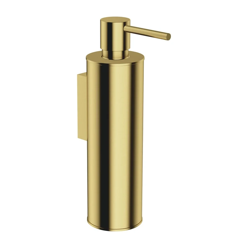 Omnires Hanging soap Dispenser for Bathroom Modern Project - Brushed Brass - MP60721BSB