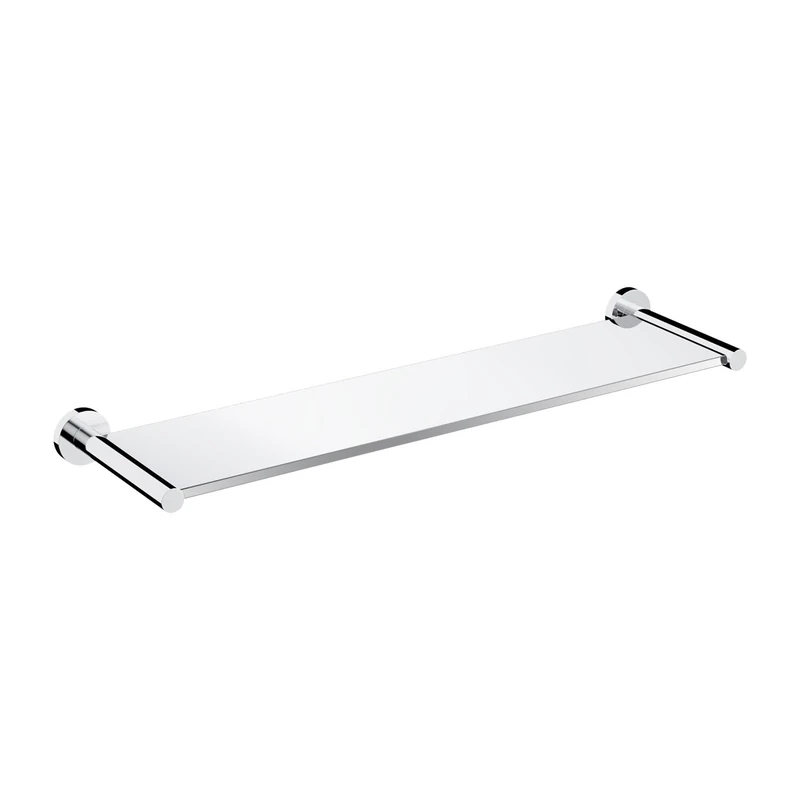 Omnires Bathroom Shelf Made of Glass Modern Project - Chrome - MP60930CR