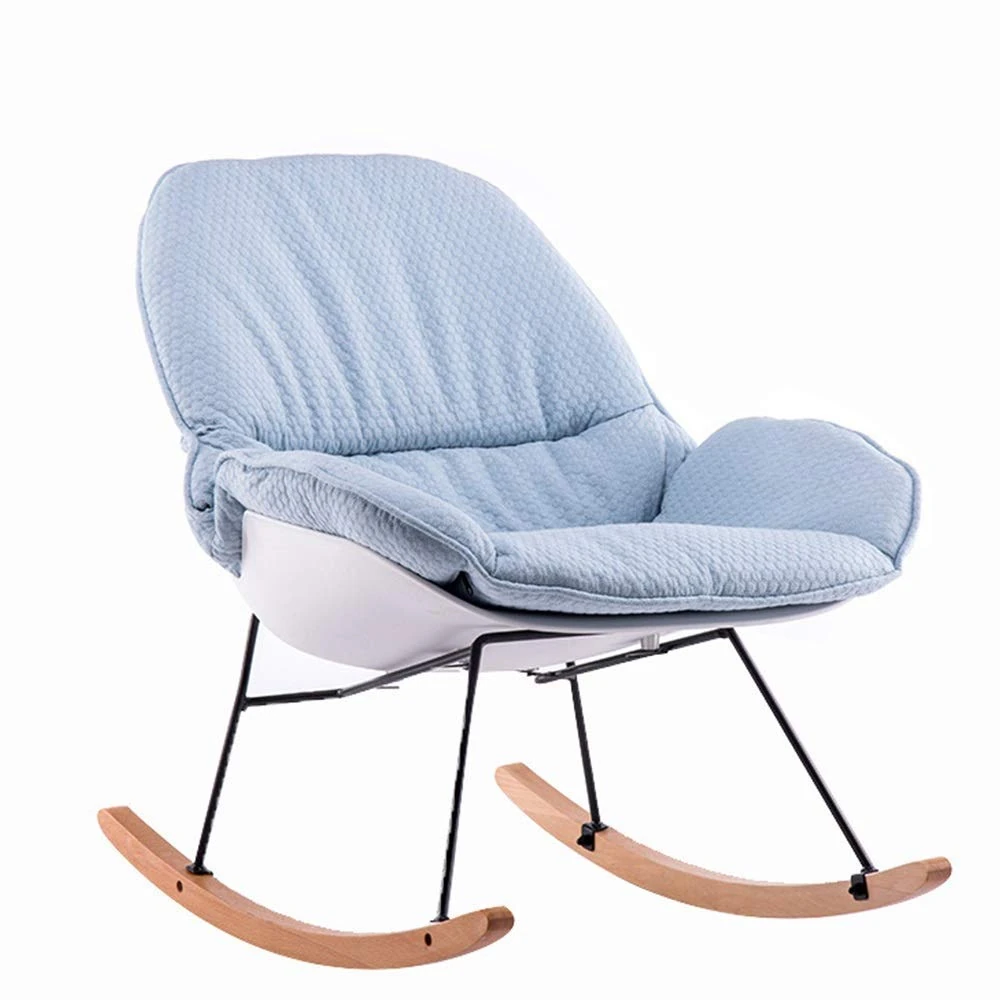 lounge chair,Rocking Chair, Lazy Rocking Chair, Casual Single Sofa, Reclining Chair, Modern Living Room, Simple Chair for Adults, Foldable Rocking Chair
