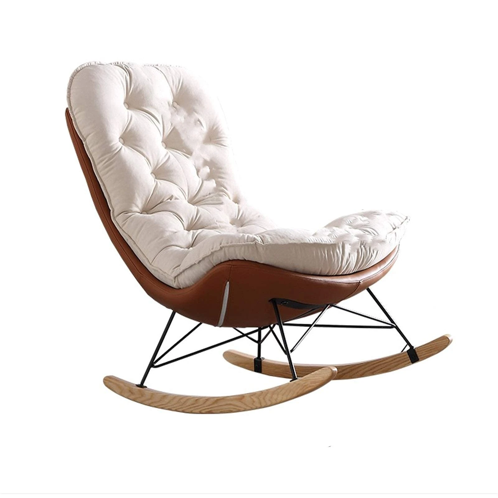 lounge chair,Rocking Chair Nordic Rocking Chair Household Recliner Rocking Chair Adult Bedroom Balcony Leisure Lazy Living Room Sofa Chair Sun Lounger Rocking Chair