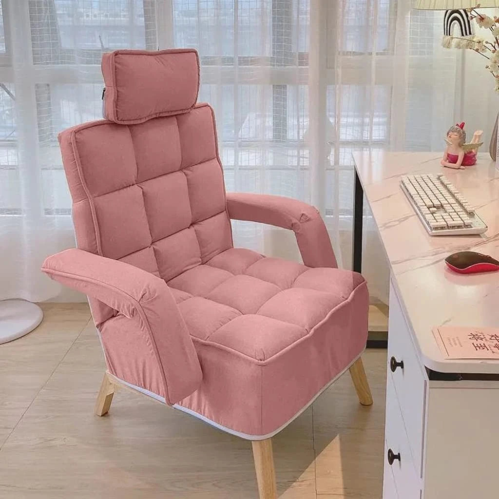 lounge chair,Folding Lounger Home Bedroom Living Room Lazy Sofa Chaise Longue Nordic Chair for Leisure Lunch Break Balcony Folding Sofa Chair