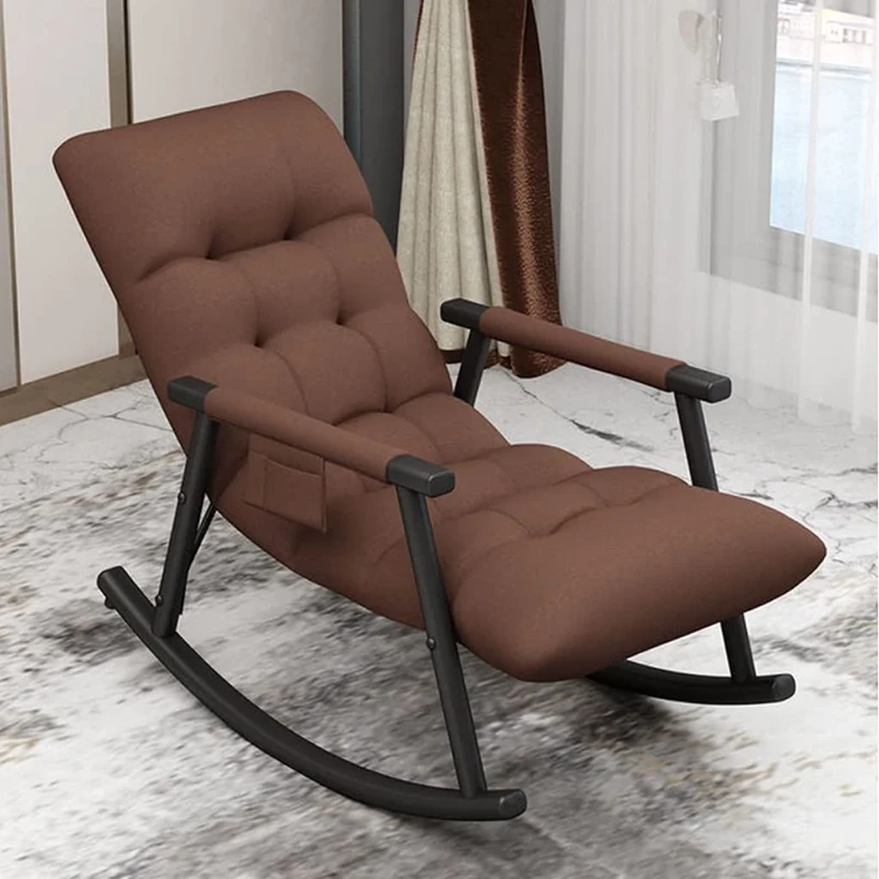 Rocking Lounge Chair - Single Lounger for Living Room & Balcony