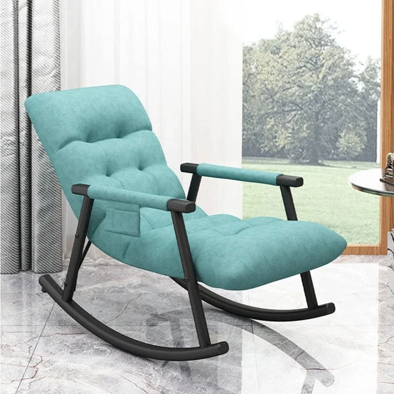 lounge chair,Rocking Chair Nordic Home Single Lounger Leisure Lounger Living Room Deck Chair Bedroom Balcony Rocking Chair Sofa Lazy Chair