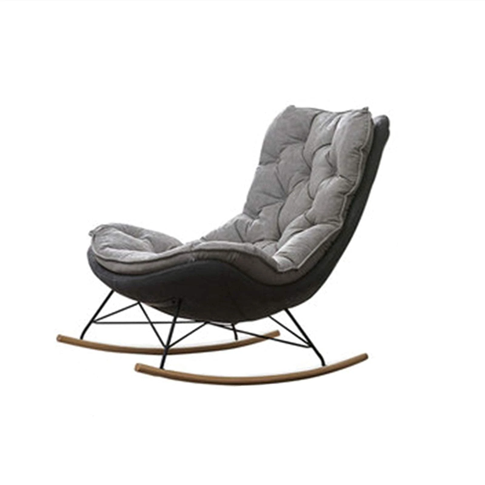 lounge chair,Rocking Chairs, Balcony, Rocking Chair, Adult Deck Chair, Nordic Single Sofa, Home, Living Room, Lazy Rocking Chair, Comfortable Sitting Position