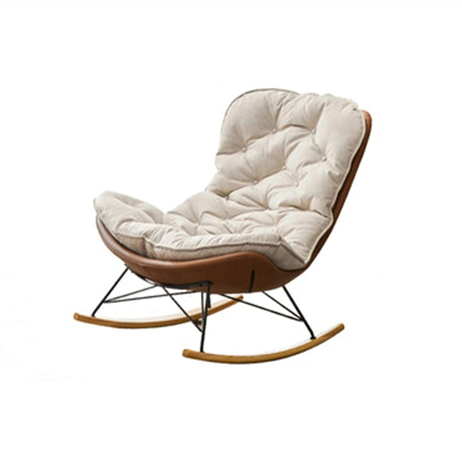 Generico Armchair, Rocking Chairs, Balcony, Rocking Chair, Adult Deckchair, Nordic Single Sofa, Home, Living Room, Lazy Rocking Chair, Comfortable Sitting Position