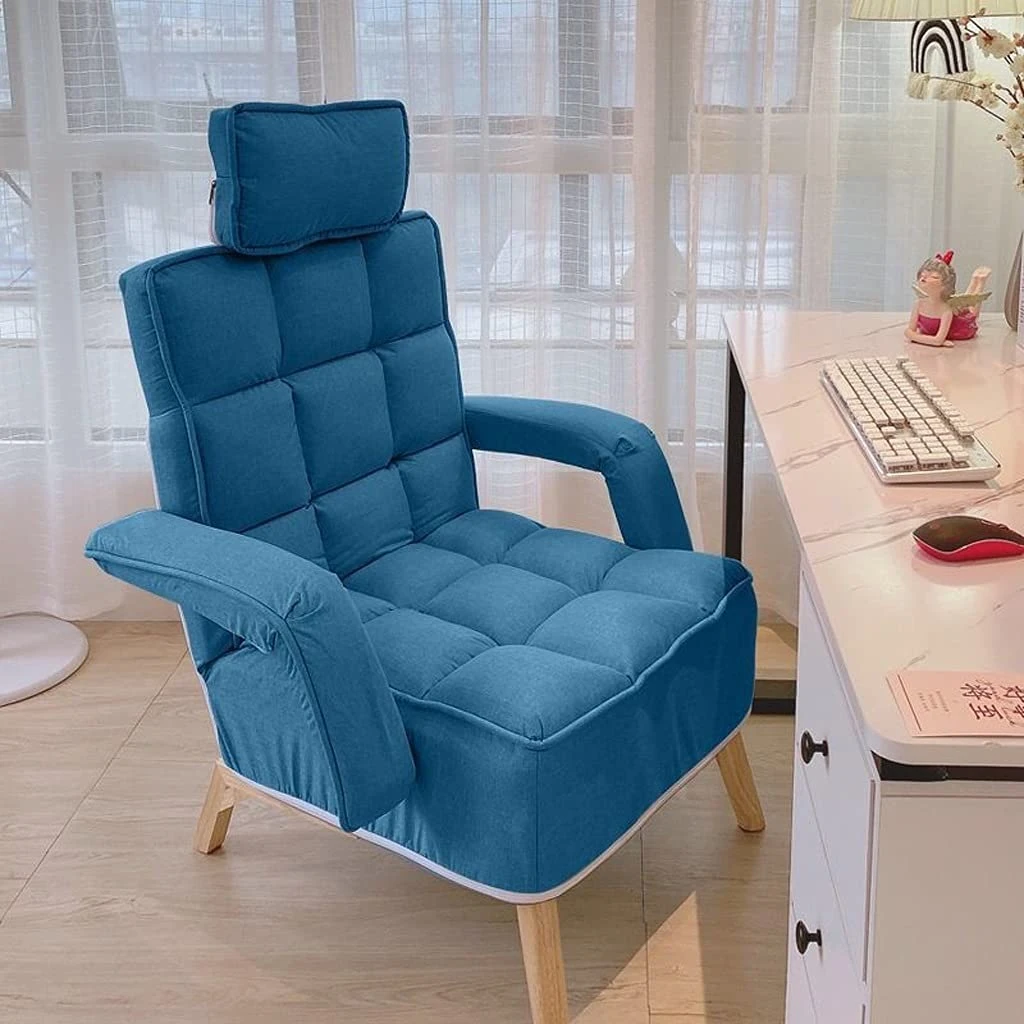 lounge chair,Folding Lounger Home Bedroom Living Room Lazy Sofa Chaise Longue Nordic Chair for Leisure Lunch Break Balcony Folding Sofa Chair