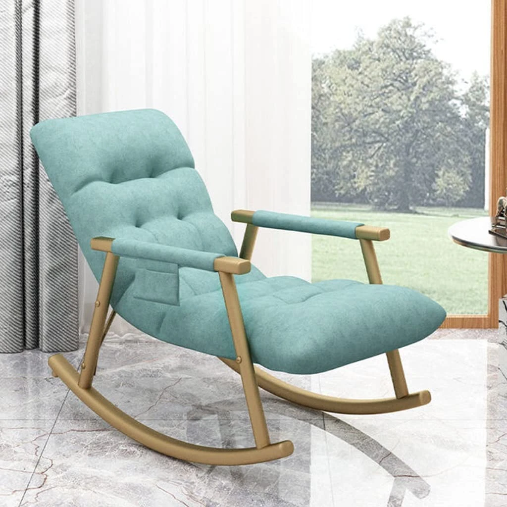 lounge chair,Rocking Chair Nordic Home Single Lounger Leisure Lounger Living Room Deck Chair Bedroom Balcony Rocking Chair Sofa Lazy Chair