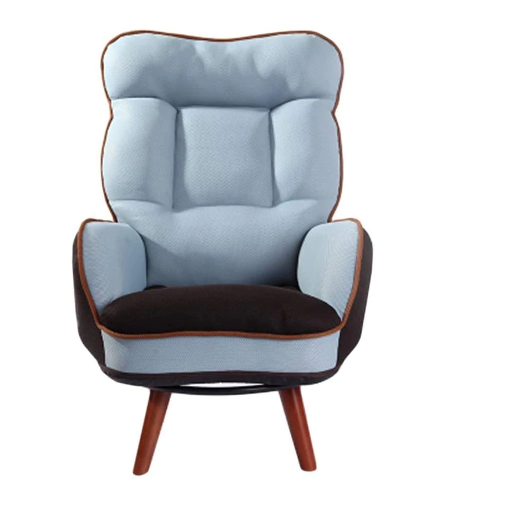 lounge chair,Japanese style high back single chair, fabric lazy sofa, neck support PU leather material, breathable, comfortable and strong