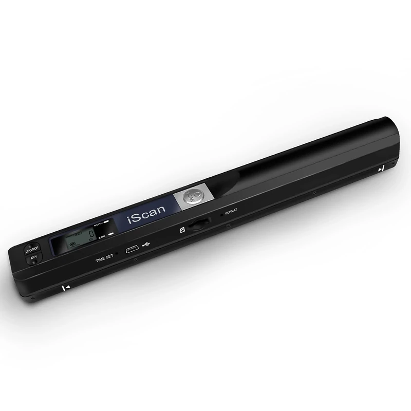 Portable Document Scanner, 900DPI Mini Handheld Photo Scanner, High Speed A4 Colour Scanning Wand Battery Operated Portable Scanner, Include 16G SD Card