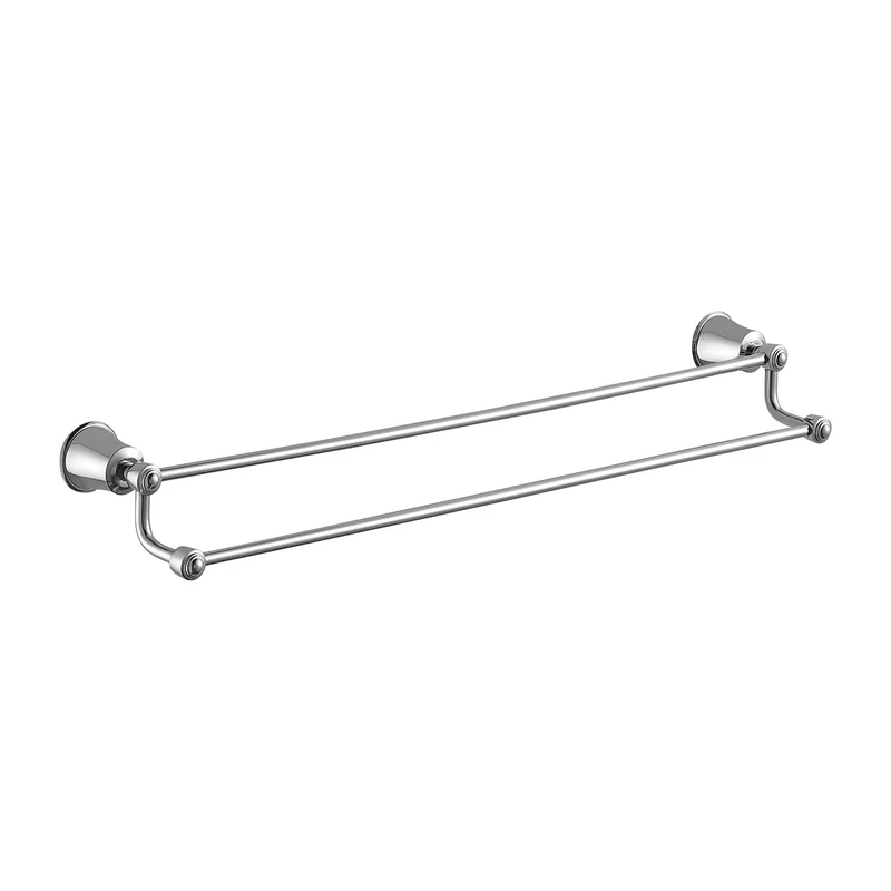 Omnires Double tovel Hanger Art Line - Chrome - AL53226CR