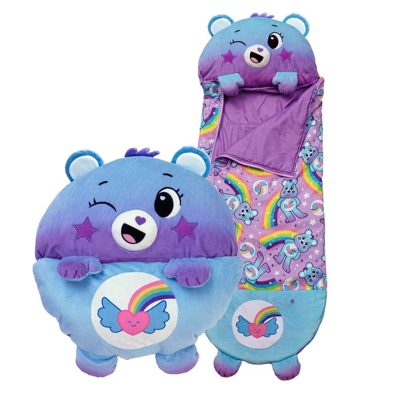 Happy Nappers Care Bears - Dream Bright Bear (Medium) - Plush, Cuddly Sleeping Bags for Children - Soft & Huggable Material - A Wonderful Gift Idea for Girls & Boys, Dreambright