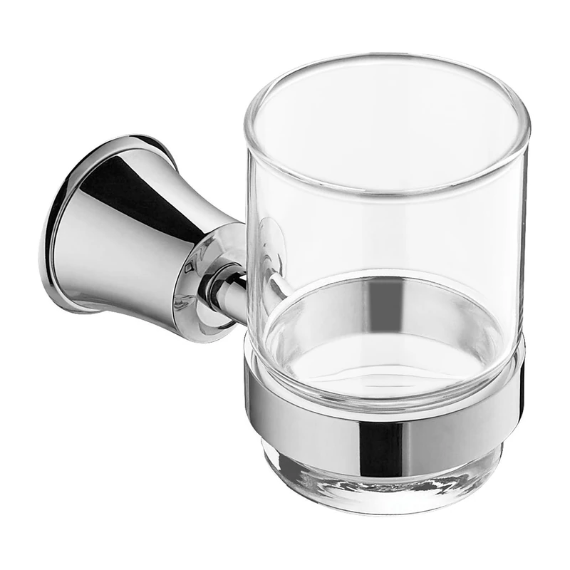 Omnires Bathroom Mug for Toilet Accessories Art Line - Chrome - AL53320CR