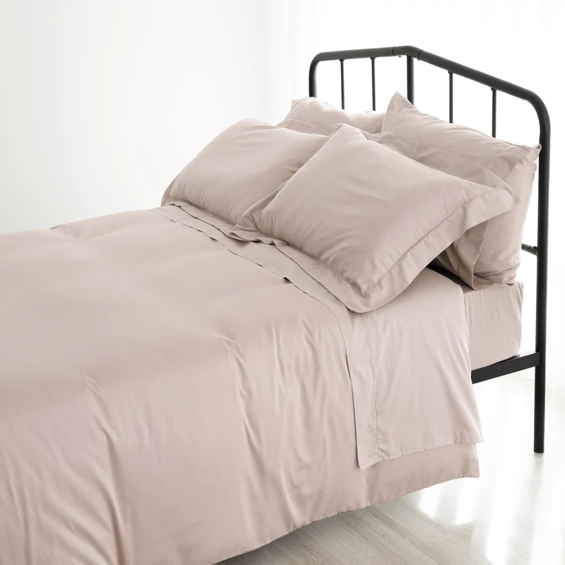 Catherine Lansfield Fantasy Modern Taupe Bed Linen 155 x 220 + 80 x 80 cm