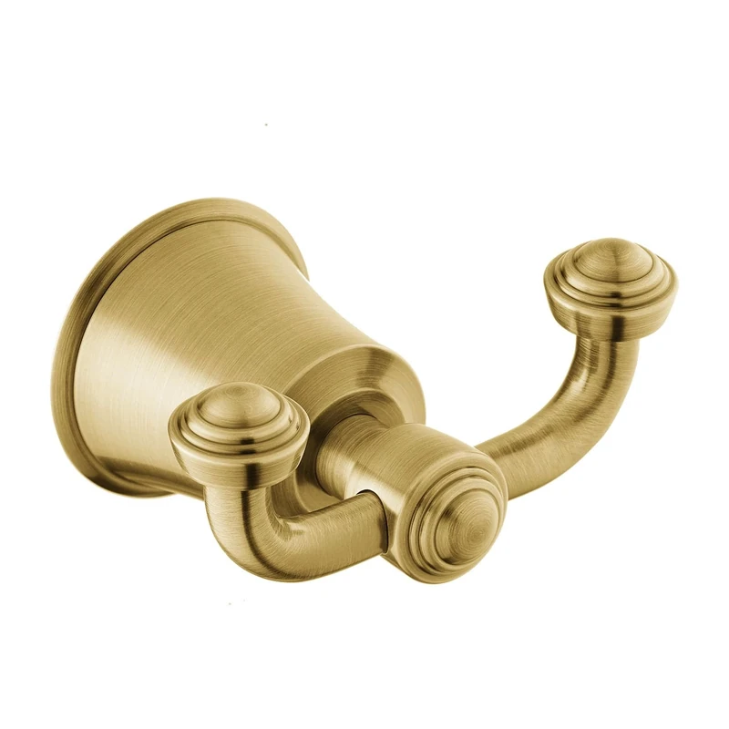 Omnires Double Hook Art Line - Brushed Brass - AL53120BSB