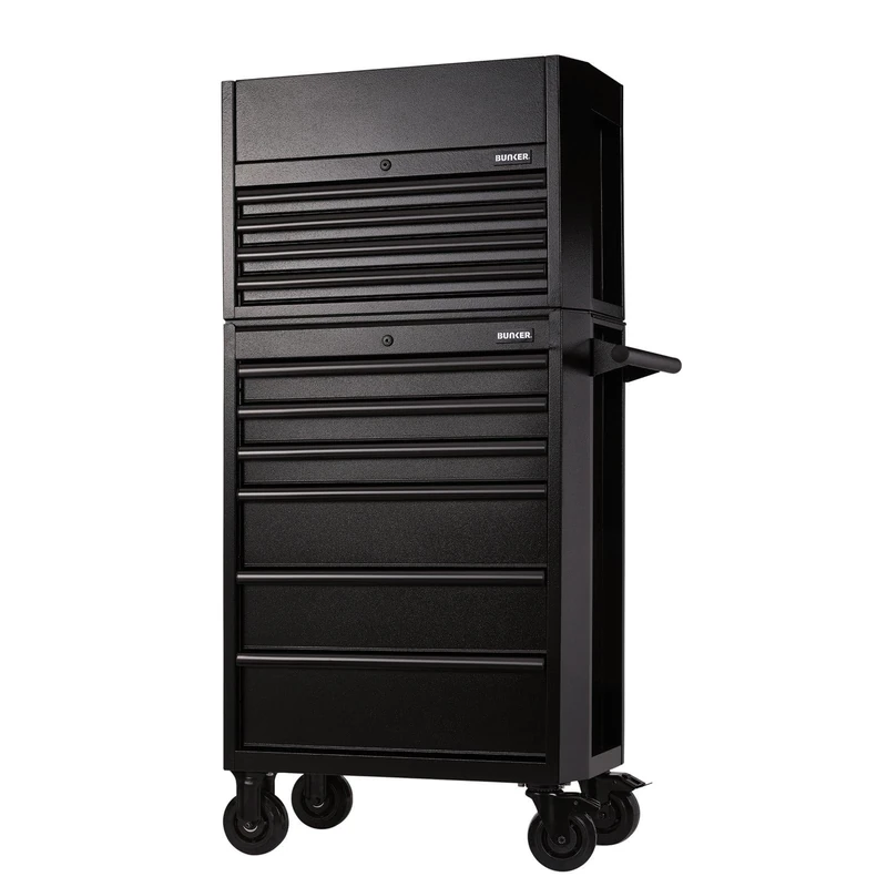 BUNKER 24247 Combined Roller Cabinet and Tool Chest, 10 Drawer, 26 Inch