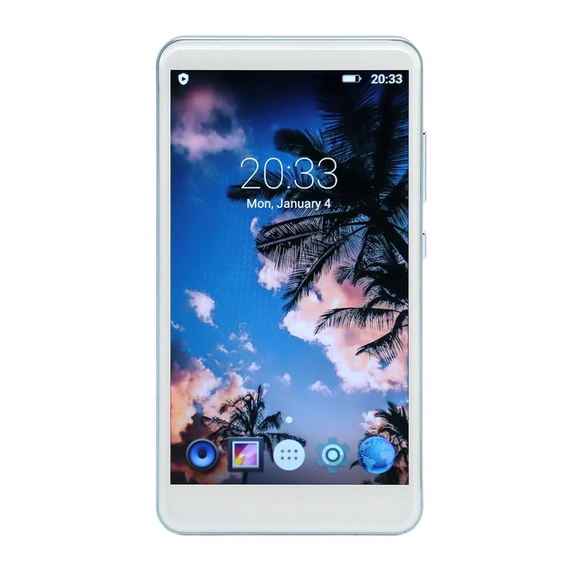 8GB MP4 Player, 5inch Portable Audio MP3 MP4 Player, Screen, MP3 Player with Bluetooth WiFi, Digital Audio Players for Home Travel (Blue)