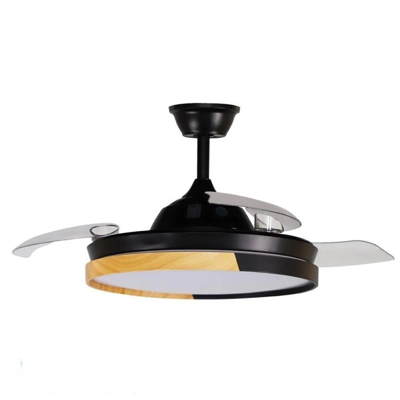 Eden pulse DC Fan 72W 3 folding blades, LED light 7200lm 3000-6000K, remote control, memory and timer for air conditioning and atmosphere. - Image 1