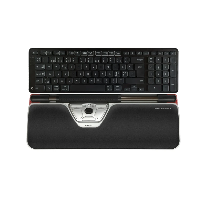 RollerMouse Red Plus + Balance Keyboard Pan-Nordic Layout, Wireless