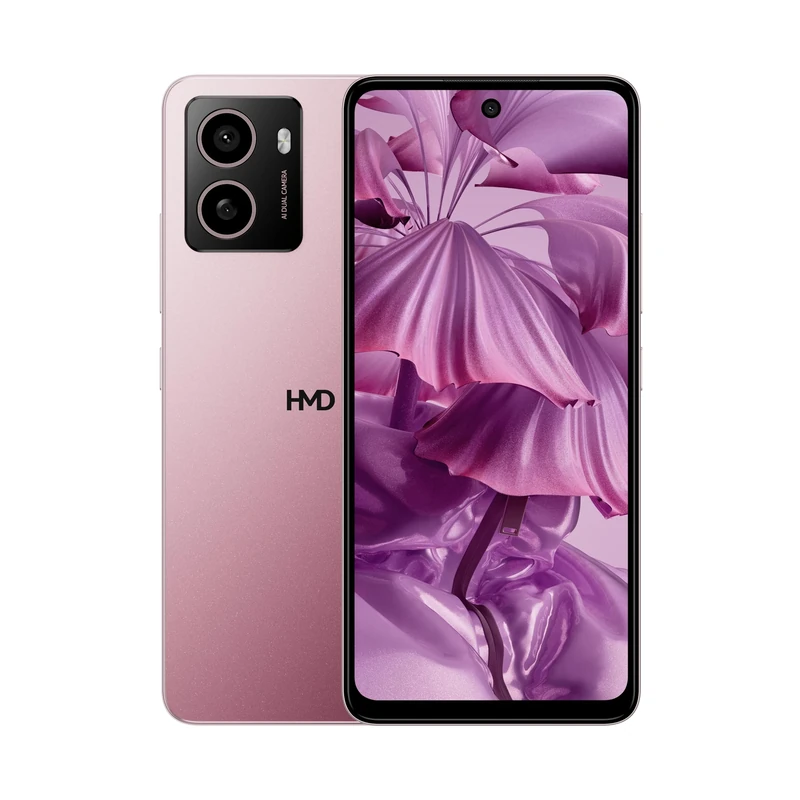 HMD Pulse 4G 6.56” HD+ Smartphone, Android 14, 13MP Dual camera, 4GB/64GB Storage, Up to 59 hours battery life, OZO Audio, Easy Repairability, Dual SIM - Tundra Rose