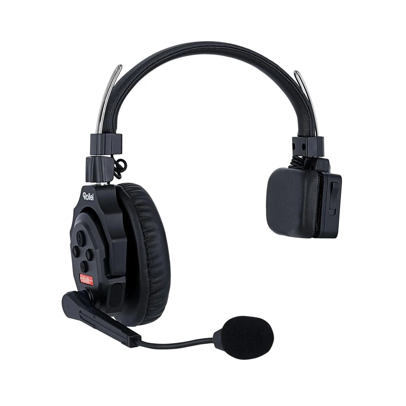 Rollei Xtalk X1 Intercom Headset | Flexible, Noise Reduction, Live Audio | Up to 350 m Range, 20 Hours Battery Life (Xtalk X1)