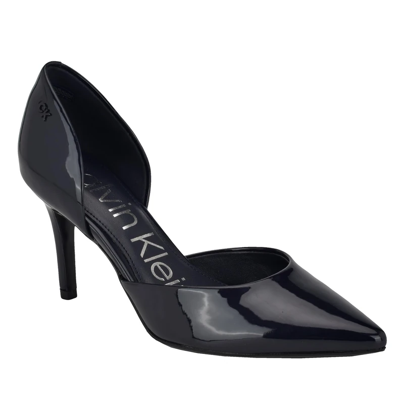 Calvin Klein Women's Gloria Pump, Dark Blue Patent 401, 7 UK