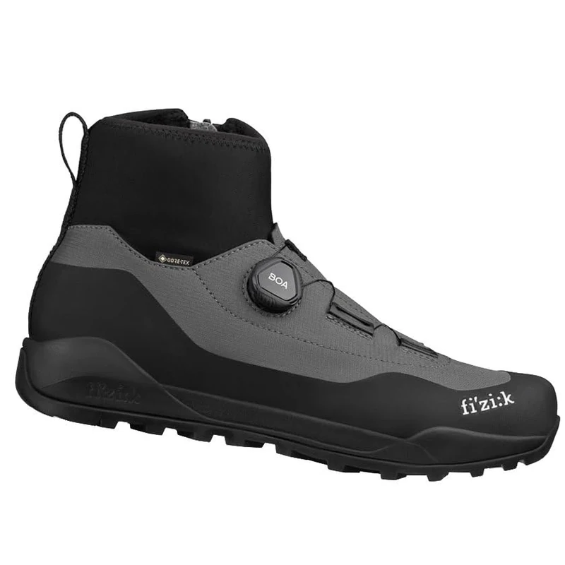 Fizik Terra Nanuq X2 GTX Clip-in Gore-TEX Off-Road Winter Cycling Boots, EU 47, Black/Grey