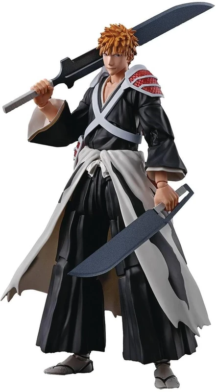 TAMASHII NATIONS - Bleach - Ichigo Kurosaki -Dual Zangetsu-, Bandai Spirits S.H.Figuarts Action Figure