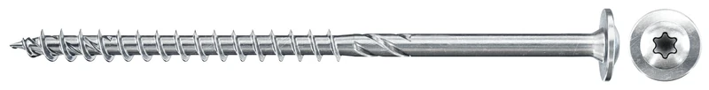 fischer - PowerFast FPF II WT25P 5.0 x 120 galvanised coated frame screws, partial thread, disc head with Torx drive T25 / Box of 100