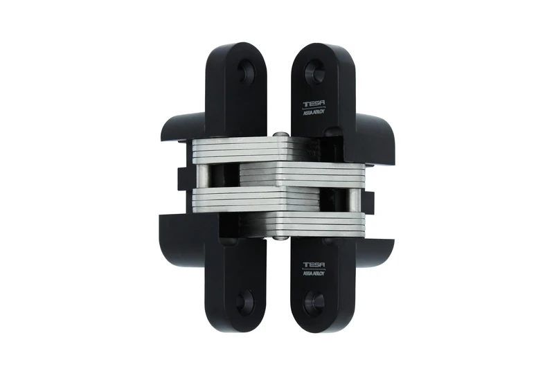 Tesa Assa Abloy BISOC117NE Juego De Bisagras Ocultas Hidden Hinge Set, Black/White