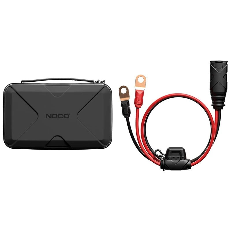 NOCO GC040 Universal EVA Protection Case for GENIUS1, GENIUS2, GENIUS5, and GENIUS10 Smart Battery Chargers & GC002 X-Connect M6 Eyelet Terminal Accessory for Genius Smart Battery Chargers