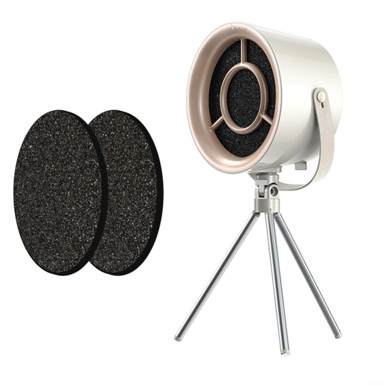 ZYNCUE Portable Extractor Fan Kitchen With Adjustable Speed And Absolute Switch, Removable Filter USB Portable Exhaust Fan For Hot Pot, Indoor Dinner Party, Barbecues(White)