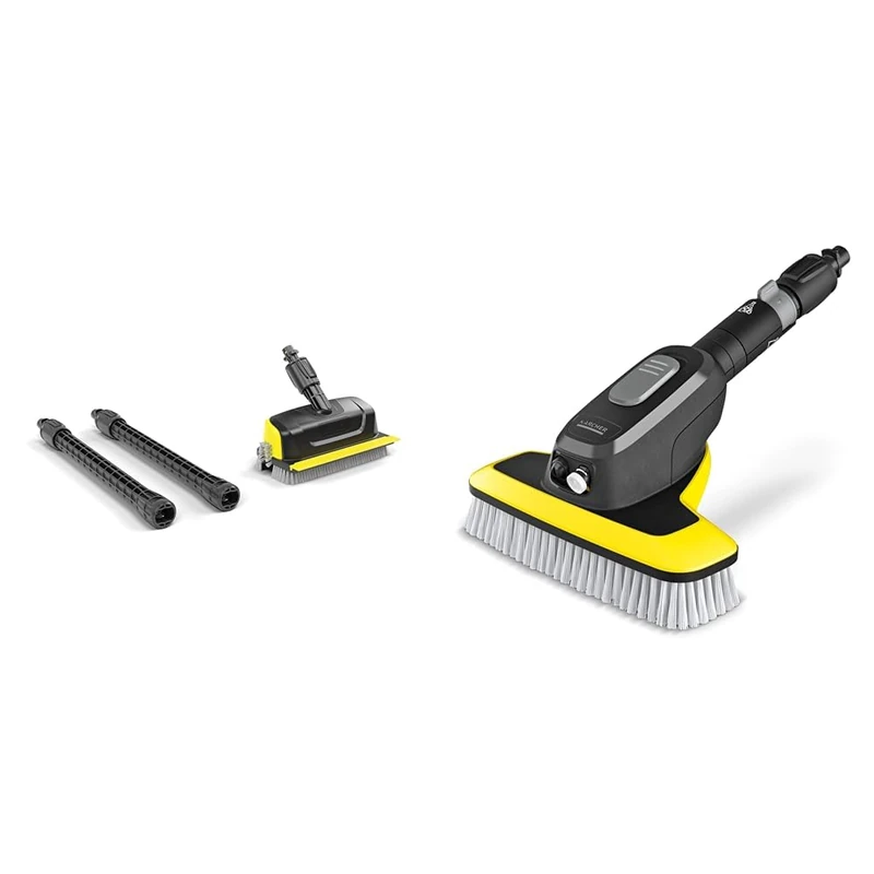 Kärcher PS 30 Plus & WB 7 Plus 3-in-1 Corded Electric Wash Brush, 3 Functions: Foam Jet, High-Pressure Flat Spray Nozzle, Soft Brush, Original Accessory for Kärcher Pressure Washer K 2-K 7