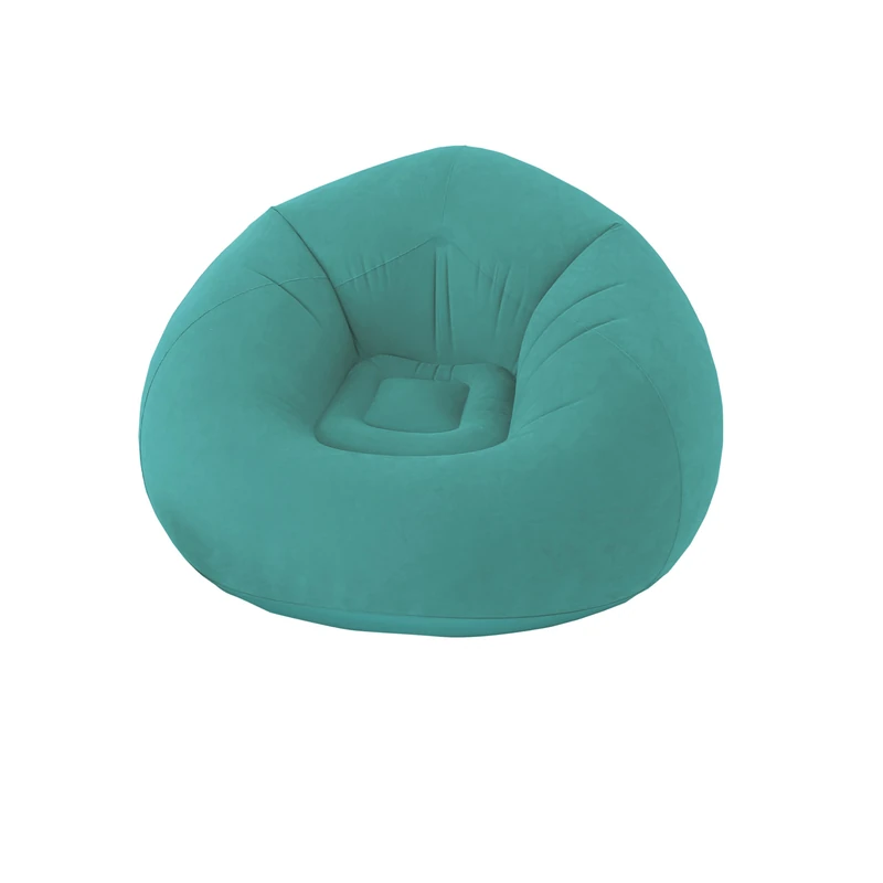 ED ENJOY HOME Outdoor Inflatable Armchair, 100x100cm, Turquoise, 100% PVC Flocked, Garden Collection Costa