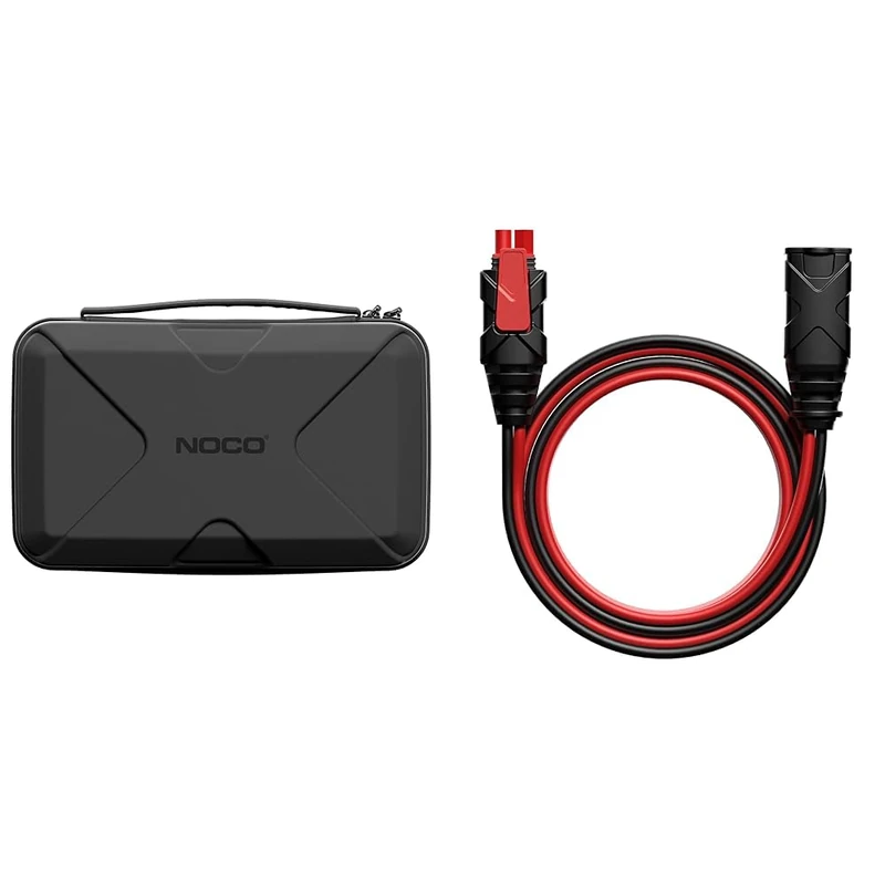 NOCO GC040 Universal EVA Protection Case for GENIUS1, GENIUS2, GENIUS5, and GENIUS10 Smart Battery Chargers & GC004 X-Connect 3-Meter Extension Cable Accessory for NOCO Genius Smart Battery Chargers