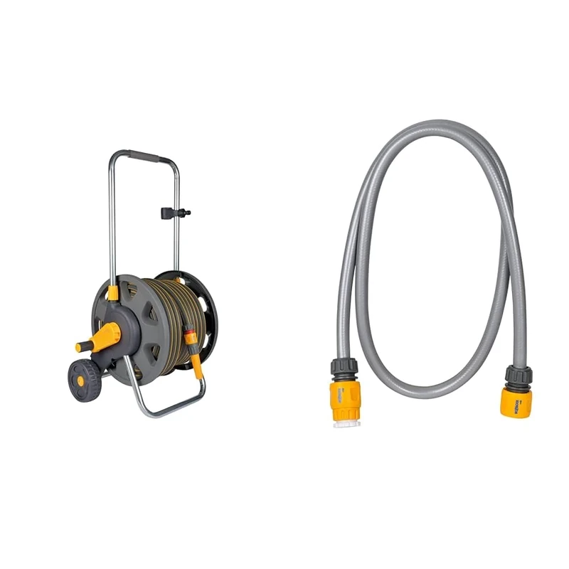 HOZELOCK - Cart Plus 50m of Ultramax hose with universal connection kit