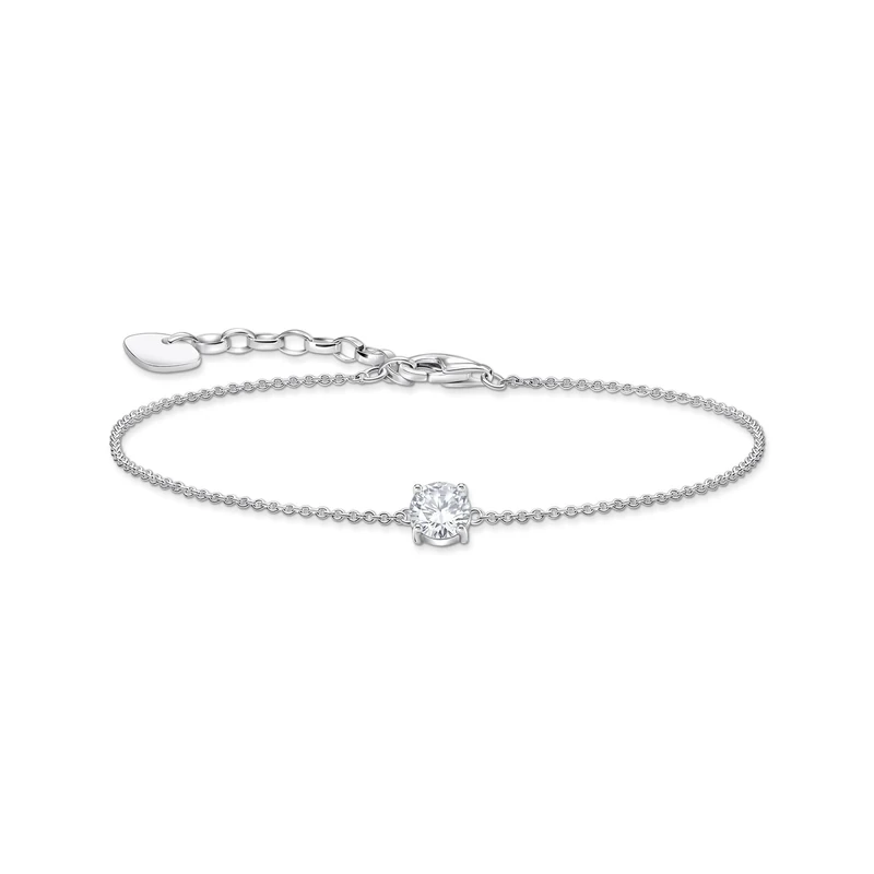 Thomas Sabo Eine Grösse, Sterling Silver, Cubic Zirconia 925 Sterling Silver and White Cubic Zirconia, A2156-051-14, Eine Grösse, Sterling Silver, Cubic Zirconia