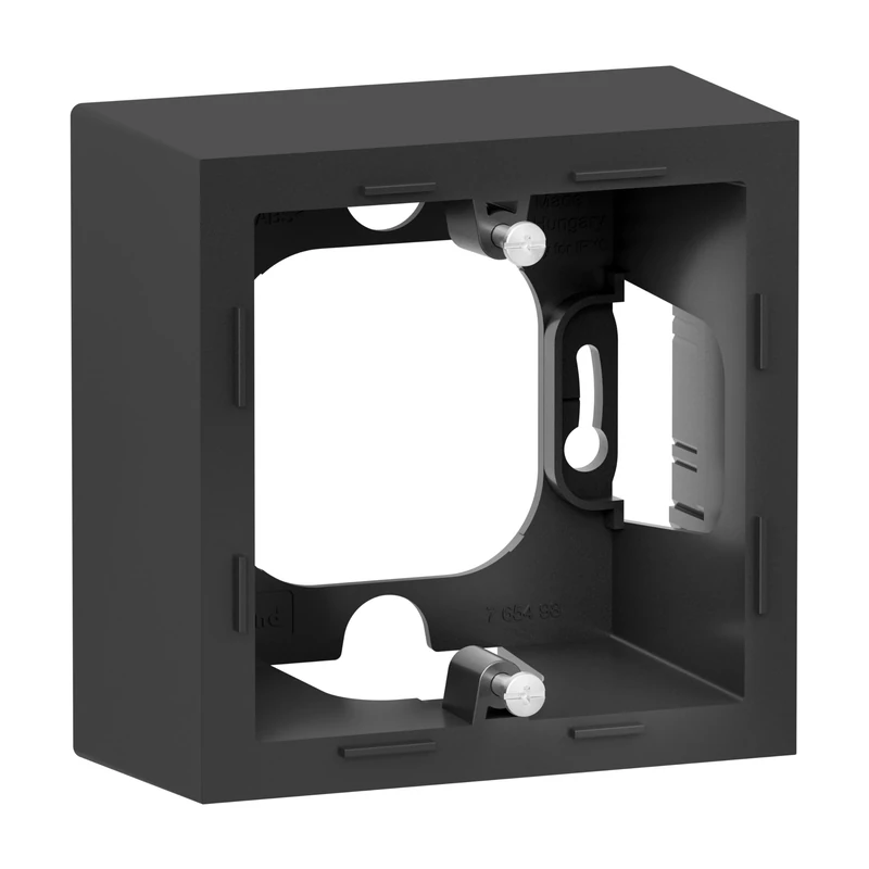 LEGRAND, Seano 765498 Surface-Mounted Housing Single for Use with Seano and Seano+ Series Cover Frames Surface Mounting, Colour: Anthracite Lacquered