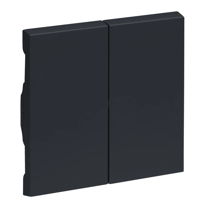 LEGRAND, Seano 765408 Series Rocker for Series Switches, Double Toggle Switch and Double Push Button, Switch Cover, Rocker Plate, Colour: Anthracite Lacquered
