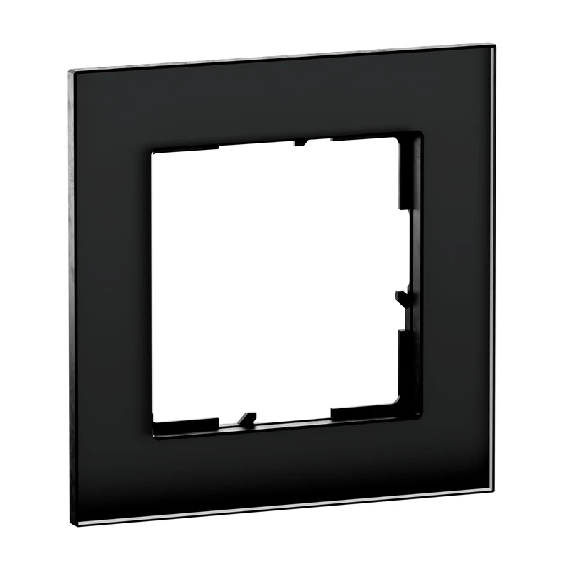 LEGRAND, Seano Natura 766111 Single Frame Made of Real Material, Sustainable Production and Packaging, Design Design: Black Smoked Glass