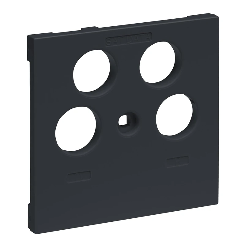 LEGRAND, Seano 765457 Cover TV-R-SAT-SAT for Axing, Triax, Wisi, Hirschmann and Astro, Colour: Anthracite Lacquered